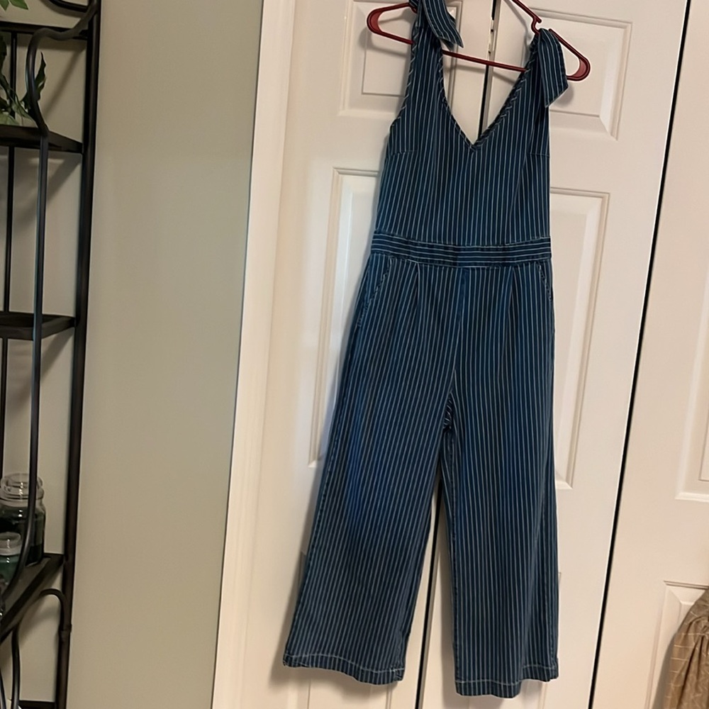 Stylish Blue Denim Overalls - Picture 4 of 4